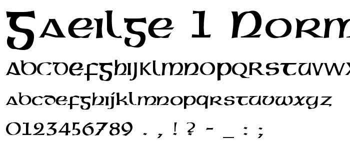 Gaeilge 1 Normal font